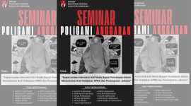 Pamflet yang beredar acara seminar poligami anggaran dengan tema 